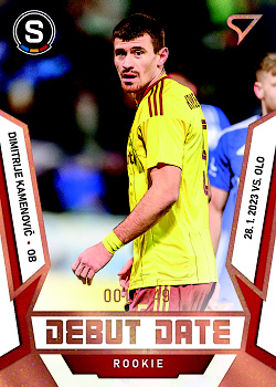 Dimitrije Kamenovic Sparta Praha SportZoo FORTUNA:LIGA 2022/23 2. serie Debut Date Rookie /149 #DR-07